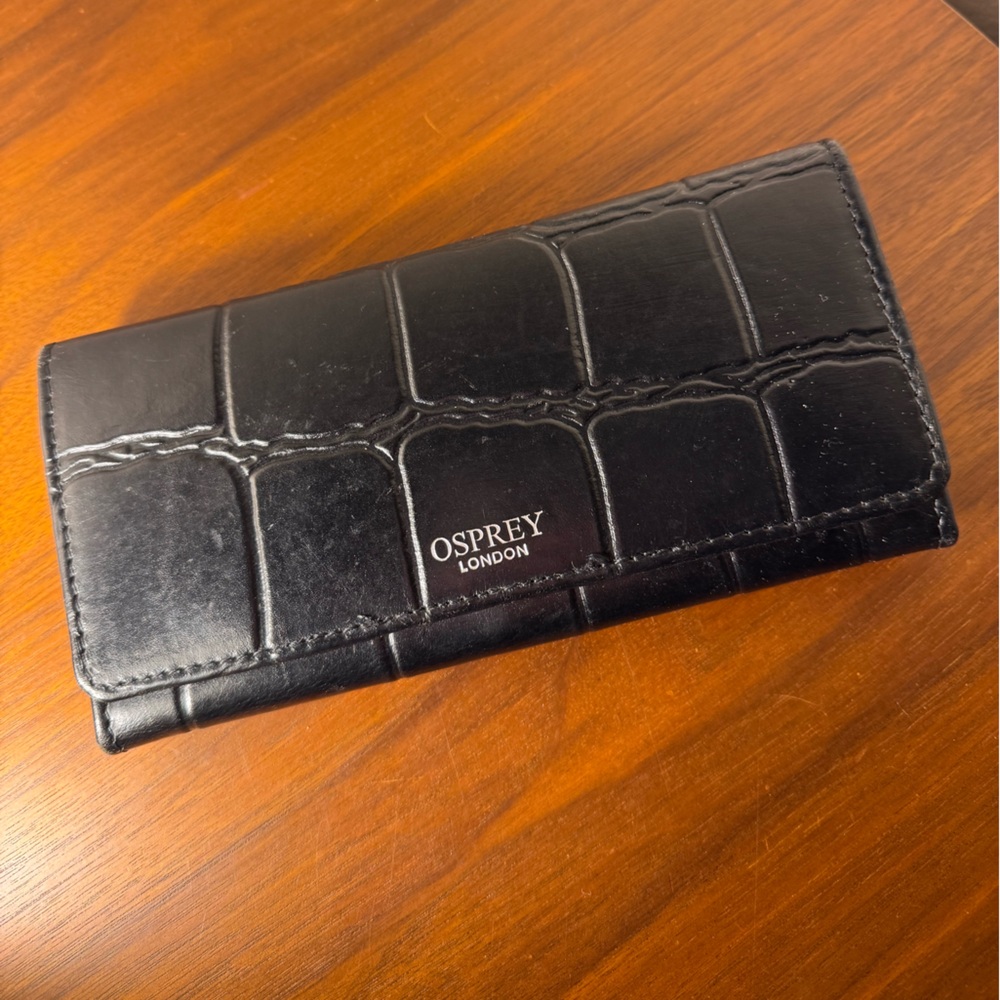 Osprey London Croc Leather Wallet